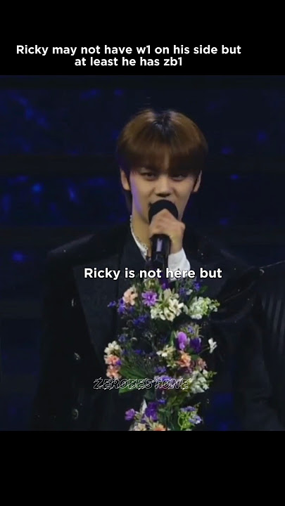 [AAA 2023] Gyuvin dedicating the award to Ricky I'm crying #zerobaseone #kpop #youtube #trending