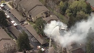 RAW: Chopper 5 Video Of Crews Battling Fremont Apartment Building Fire