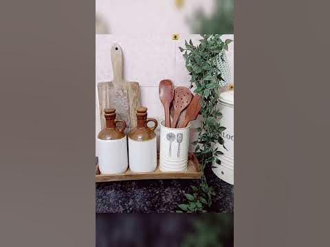 Kitchen countertop organization Idea | Kitchen countertop organizers