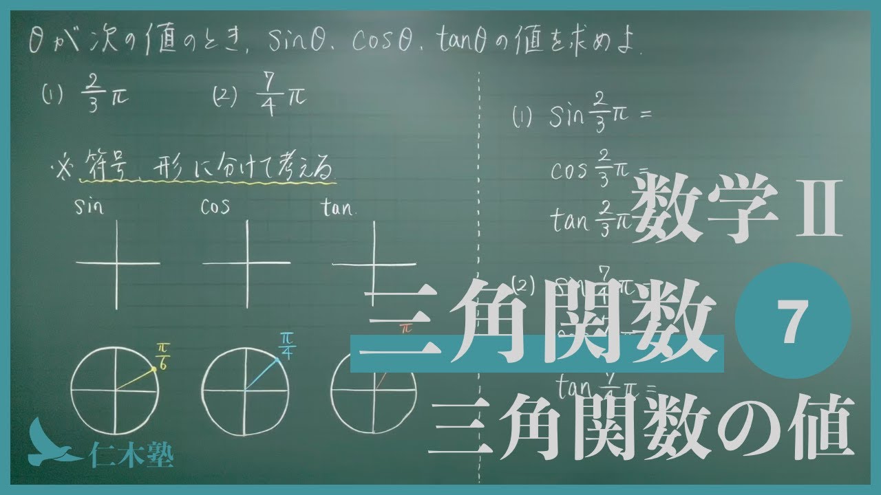 数学Ⅱ【三角関数7】三角関数の値 - YouTube