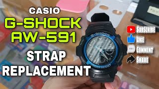 G-Shock AW-591 Strap Replacement | Casio #97 | rmj pisonet