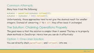 How to Convert a Number to 3 Decimal Points in JavaScript