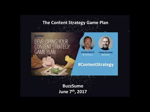 The Content Strategy Game Plan