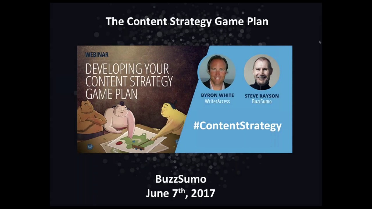 The Content Strategy Game Plan