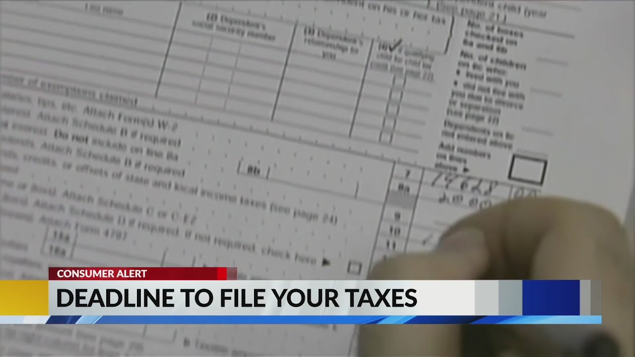 Today is your deadline to file taxes YouTube