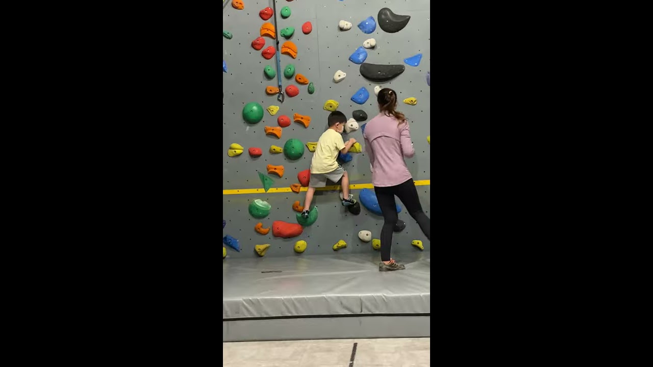 Lincoln Keaton Climbing Trial Lesson On Ma Birthday 