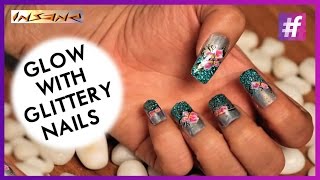How to Glow with Glittery Nails | DIY Tutorial screenshot 1