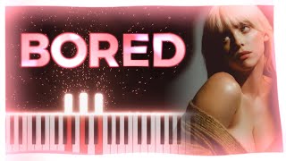 Billie Eilish - Bored (Piano Tutorial)