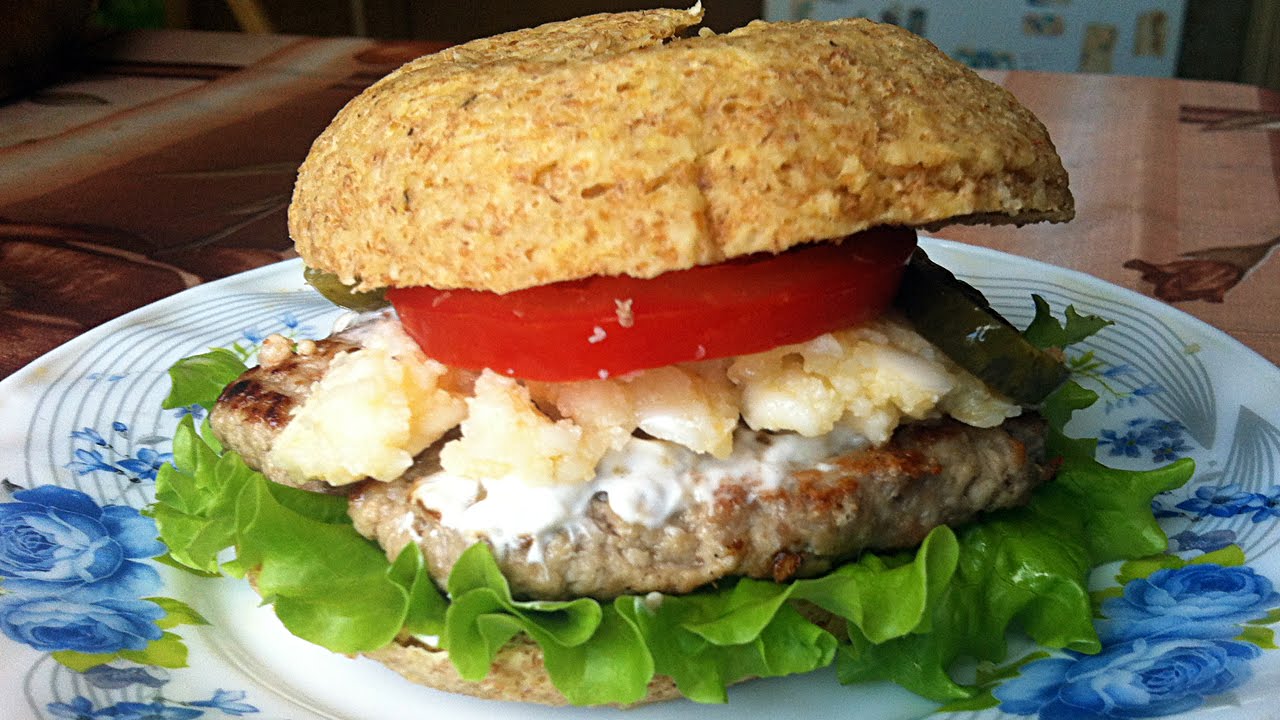 Рецепт. Домашний диетический чизбургер по Дюкану