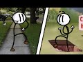 Henry Stickmin Distracts You at Various Famous Locations