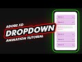 ✅ How to Animate Dropdown in Adobe Xd | BKreative