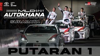 MLDSPOT AUTOKHANA KEJURNAS SLALOM 2025 - PUTARAN 1 SURABAYA #toyotagazooracingindonesia