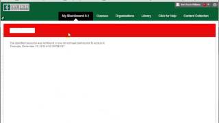 Problems with Blackboard