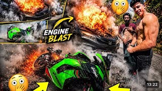 Engine Blast Superbike on Sunday Ride😱 Superbike Nuksan hogaya😭 49 Degree Extreme summer vlog
