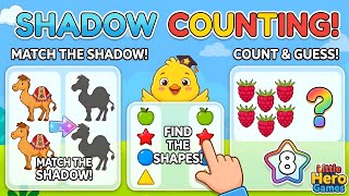 Kids Learning Videos: Shadow Matching, Counting & Shape Puzzles screenshot 1