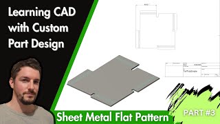 Celebrity Flat Pattern for Laser Cutting and Blanking | Basic Sheet Metal Modelling | Part 3 Wealth