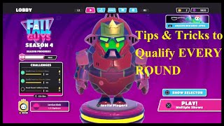 How to Qualify EVERY ROUND in Fall Guys Part 1 | Fall Guys Tips & Tricks with shortcuts