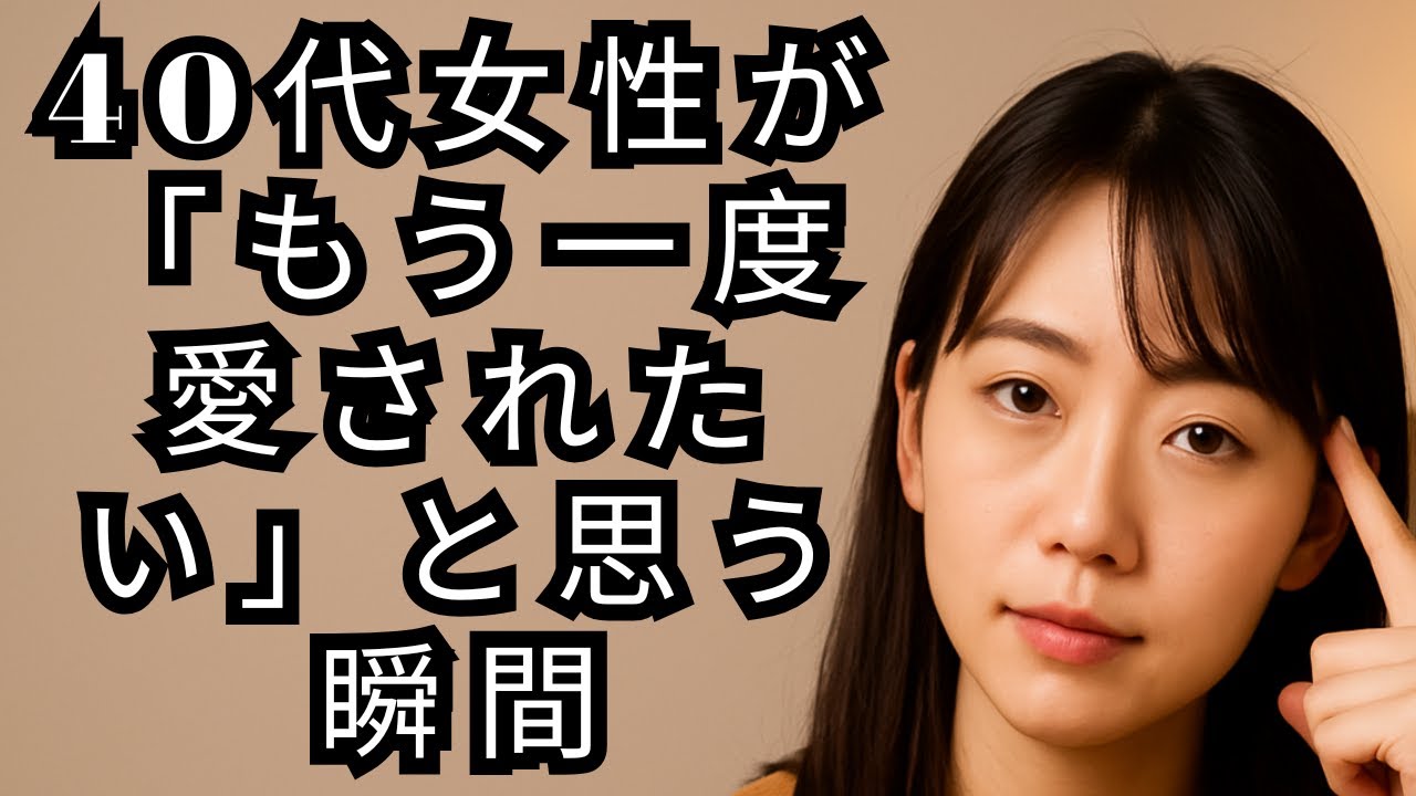 40代女性が『もう一度愛されたい』と思う瞬間｜心が再び春を迎える時