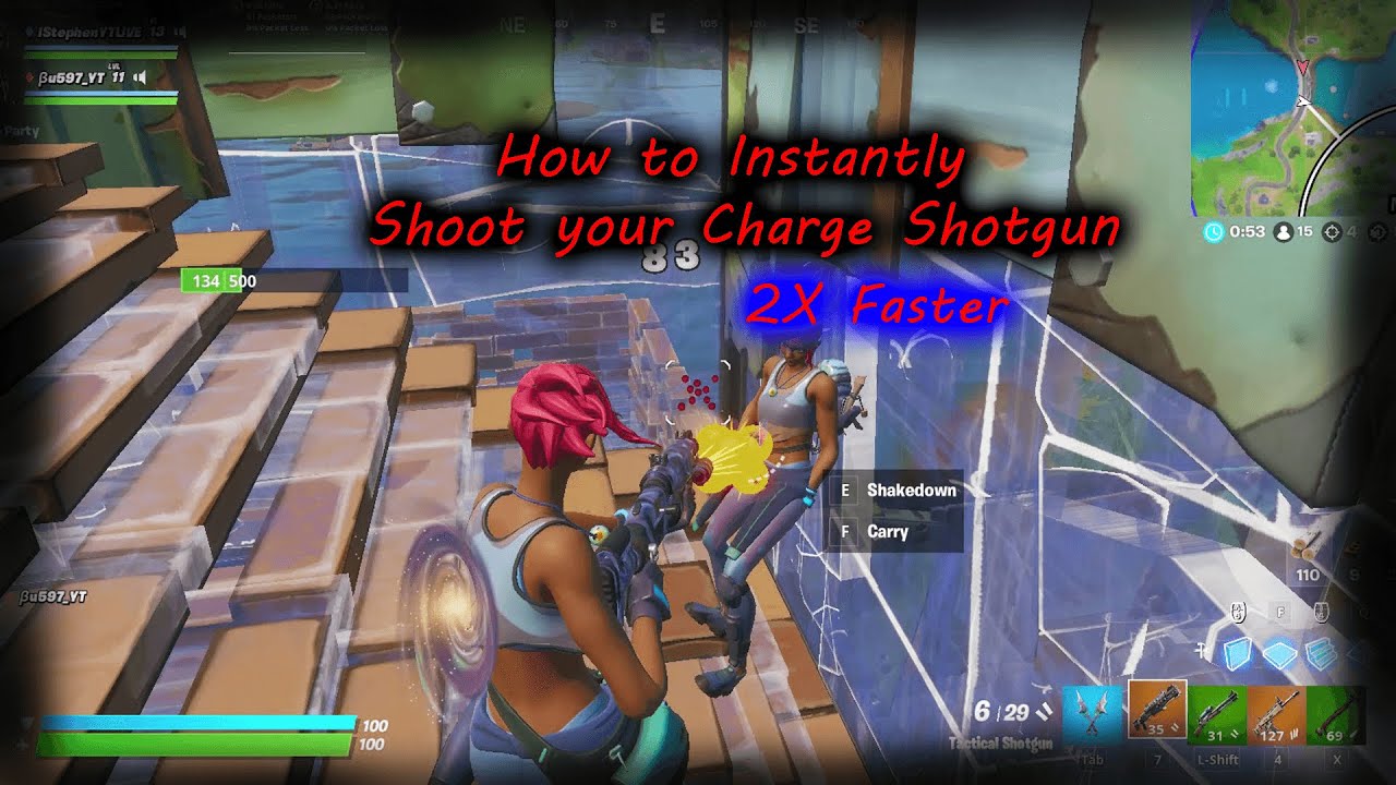 🔴How To INSTANTLY Shoot The Charge Shotgun! (NO DELAY) in Chapter 3 Fortnite (Charge Shotgun Glitch)