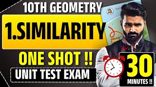10th Geometry | Similarity Chapter One Shot | Unit Test Special | In 30 mins | Pradeep Giri Sir