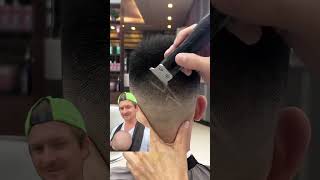 shaving a lightning bolt at the barbershop. Should this be more or less of a thing? ￼