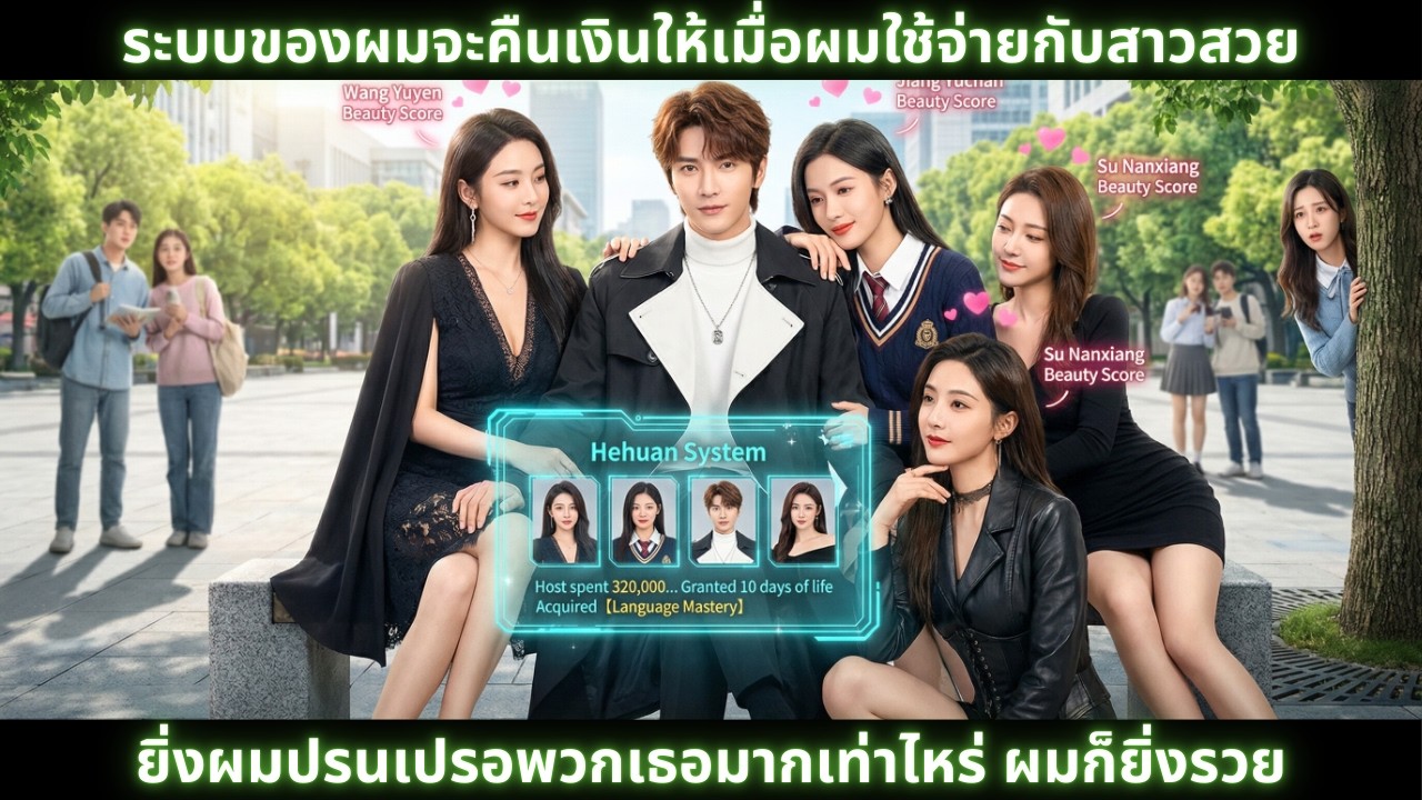 [ซีรีส์จีน] ระบบของผมจะคืนเงินให้เมื่อผมใช้จ่ายกับสาวสวย ยิ่งผมปรนเปรอพวกเธอมากเท่าไหร่ ผมก็ยิ่งรวย