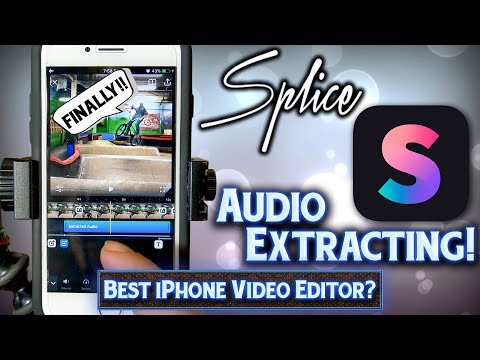 How To Separate / Extract Audio To Remove/Edit - Video Editing On iPhone - Splice App
