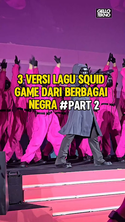 3 Versions of Squid Game Songs From Various Countries Part 2‼️😱