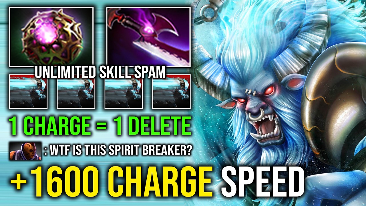WTF 1600 CHARGE SPEED First Item Shadow Blade Invisible 1 Charge = 1 Delete Spirit Breaker Dota 2