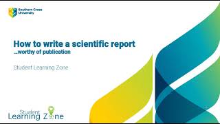 How to write a scientific report