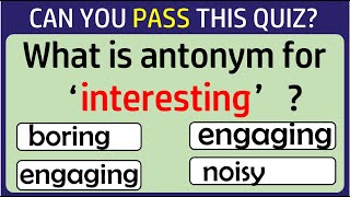 Synonym Quiz: CAN YOU SCORE 10/10 ON THIS QUIZ? #1