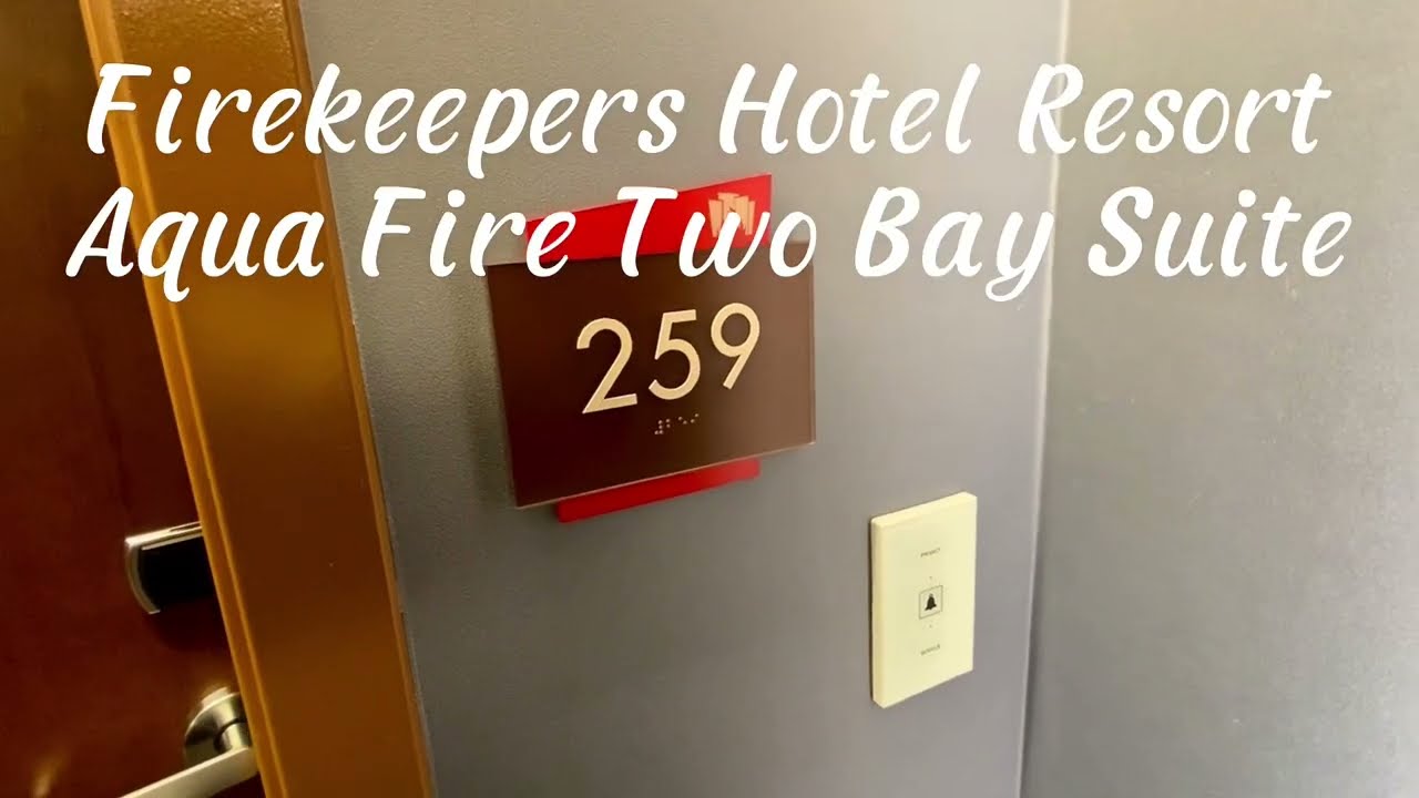 Firekeepers Casino - Hotel Aqua Fire Two Bay Suite Quick Room Tour!