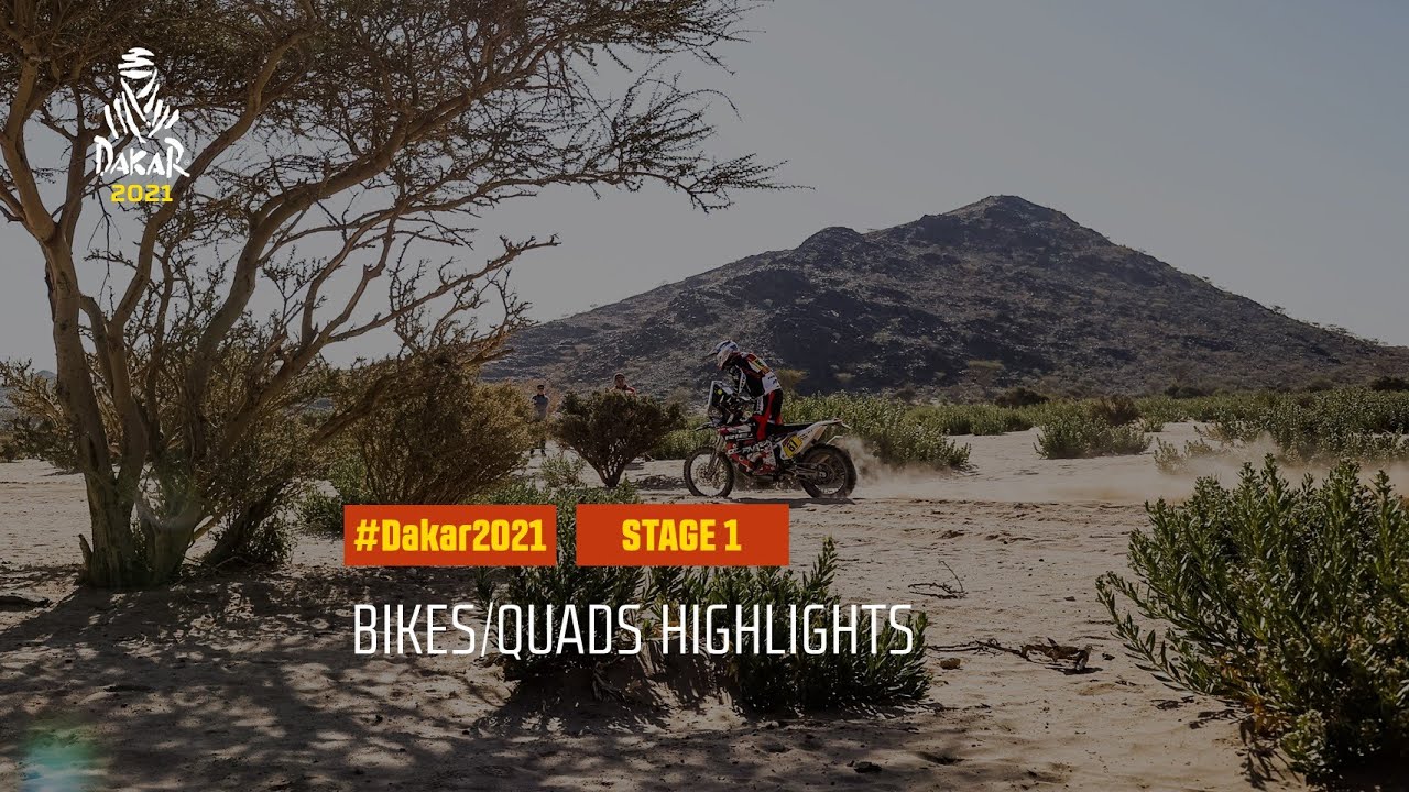 DAKAR2021 Stage 1 Jeddah / Bisha Bike/Quad Highlights YouTube