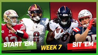 Week 7 Start 'Em, Sit 'Em: Michael Fabiano Sets Your Fantasy Lineup!