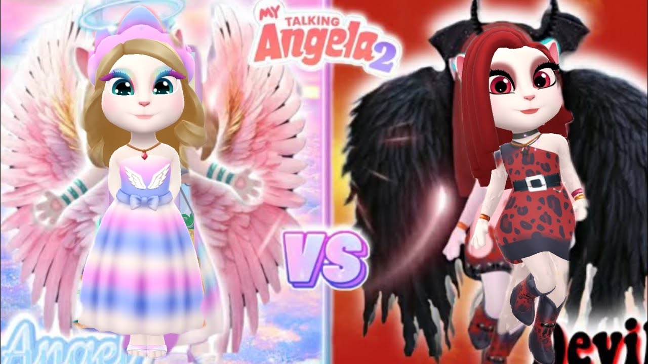 My Talking Angela'm 2 😍 || Angel Angelavs 😇 Devil Angela 😈 | New Update ...
