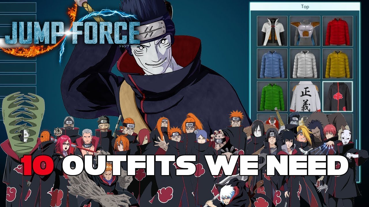 10 Jump Force Outfits We Need in Stores!!