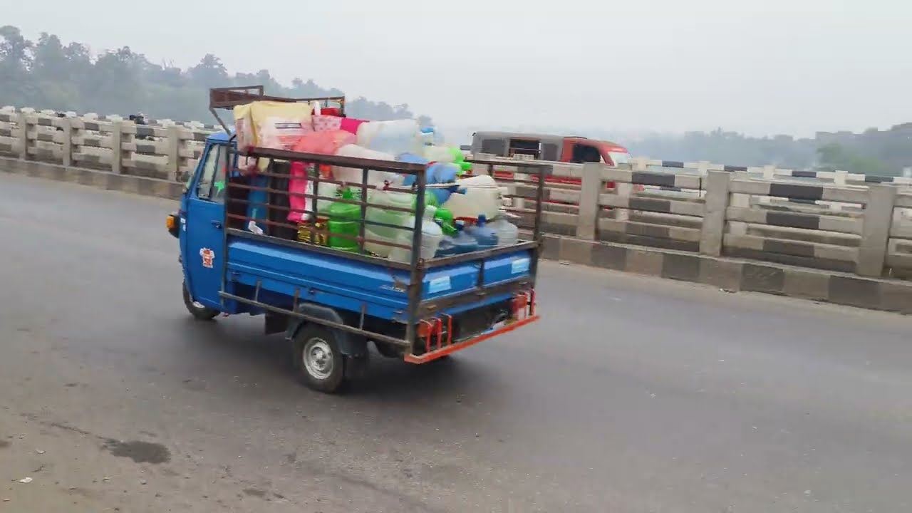 View of Kharkai River from flyover, Bishtupur,Jamshedpur. 