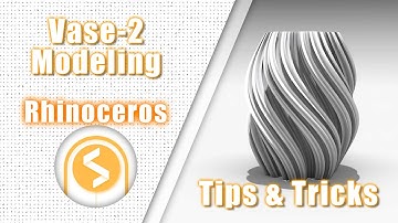 Rhino 3D tutorial for modeling Vase-2, entirely in Rhino 3D.