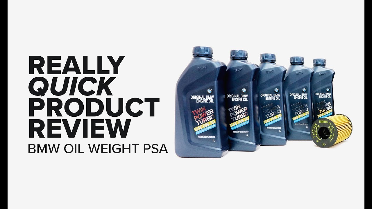 Really Quick Product Review - BMW 5W-30 to 0W-30 Oil Weight Change