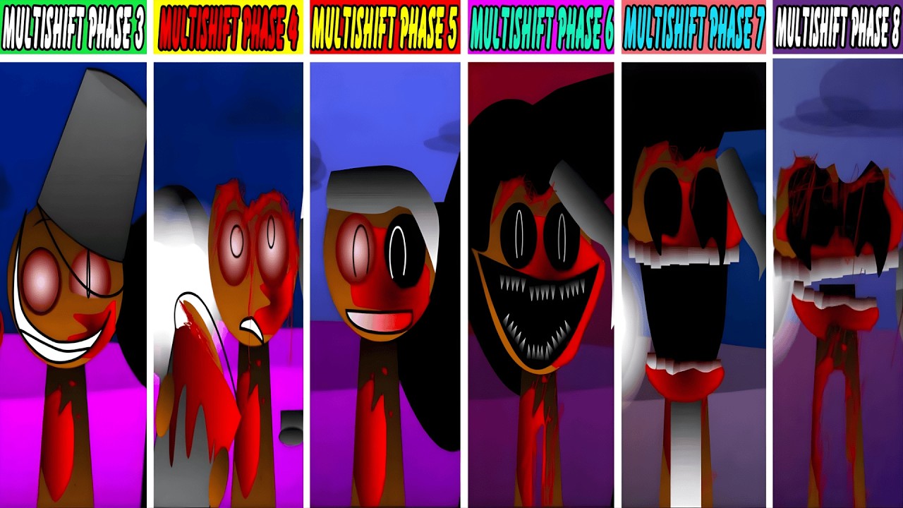 Incredibox Sprunki: Phase 3 Vs Phase 4 Vs Phase 5 Vs Phase 6 Vs Phase 7 Vs Phase 8 But Multishift