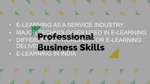 E-Learning Last Part | Professional Business Skills | III Semester B.com/BBA
