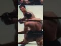 Rocky Marciano knocks Joe Louis through the Ropes