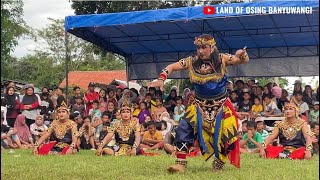 Seni Barong Oren Pengiling-Iling Perform di Lapangan Mojoroto, Kel. Mojopanggung, Kec. Giri