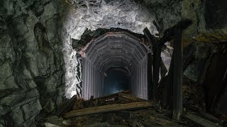 Inside a Collapsed Train Tunnel (Site of terrible 1910 avalanche)