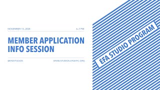 EFA New Member Info Session