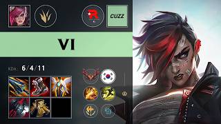 (KT Cuzz) Vi Jungle vs Kindred - KR Grandmaster Patch 26.16