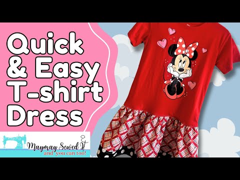 Easy T-shirt Dress - YouTube Easy T-shirt Dress - YouTube