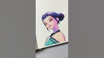 drawing soy from kpop demon hunters #drawing #kpopdemonhunters #zoey p