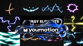 Flash FX Energy Elements and Transitions 02 | Cartoon Motion Set for YouTube Free (Ae)