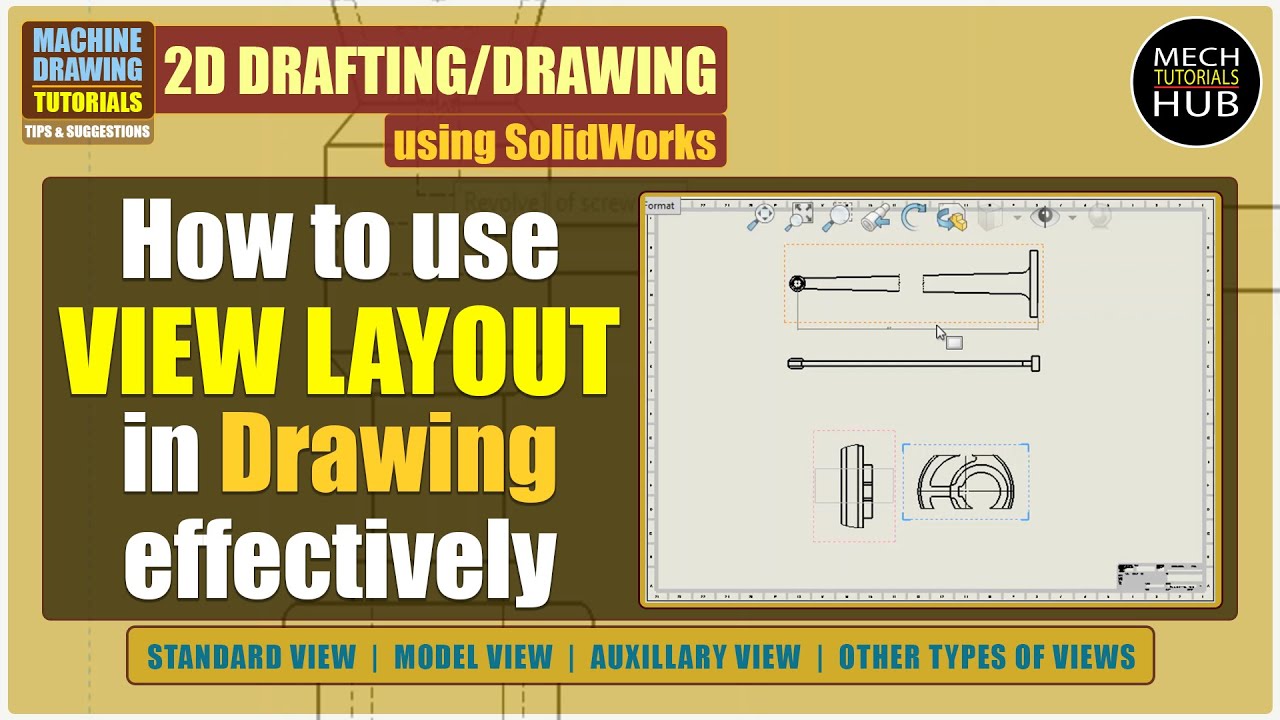 How to use VIEW LAYOUT in Drawing effectively | Types of Views ...